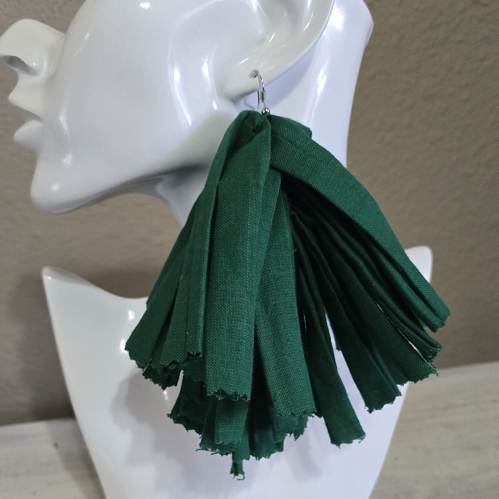 Handcrafted tassel earrings